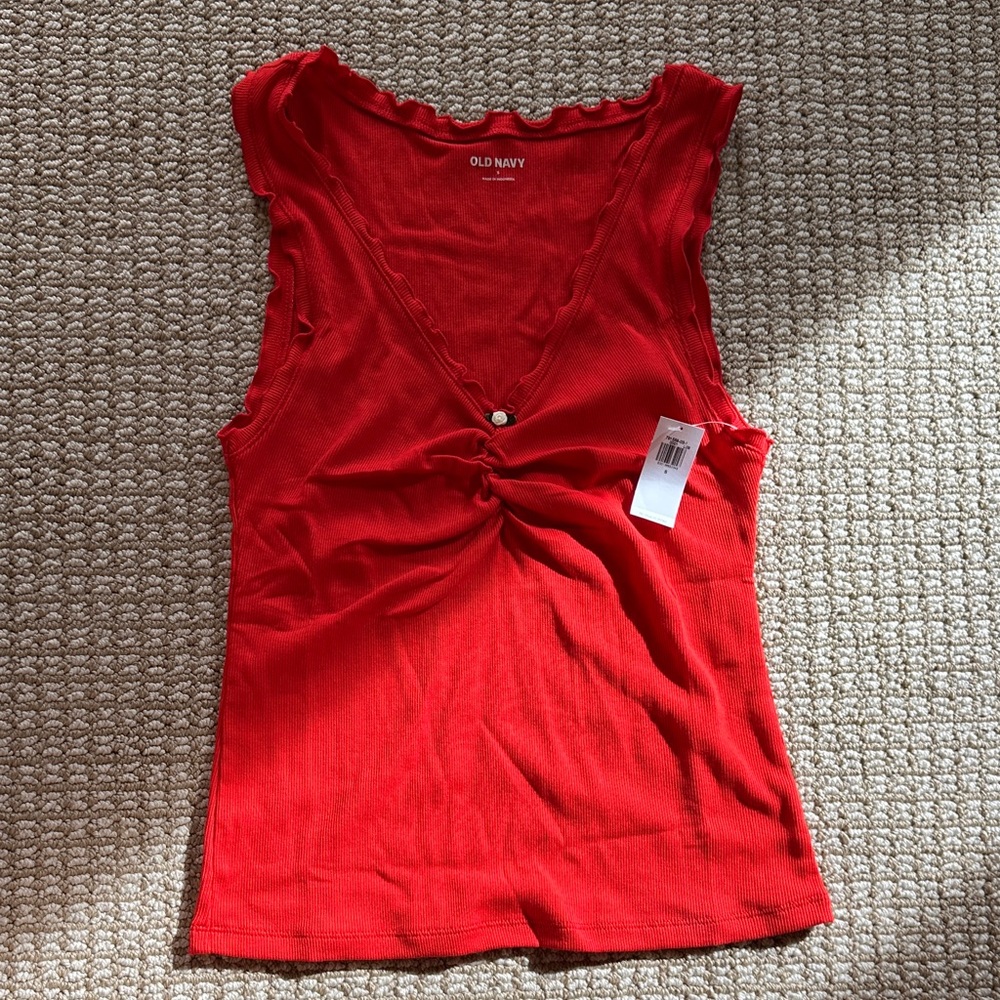 Old Navy Women's Vibrant Red Tank Top - new with tags